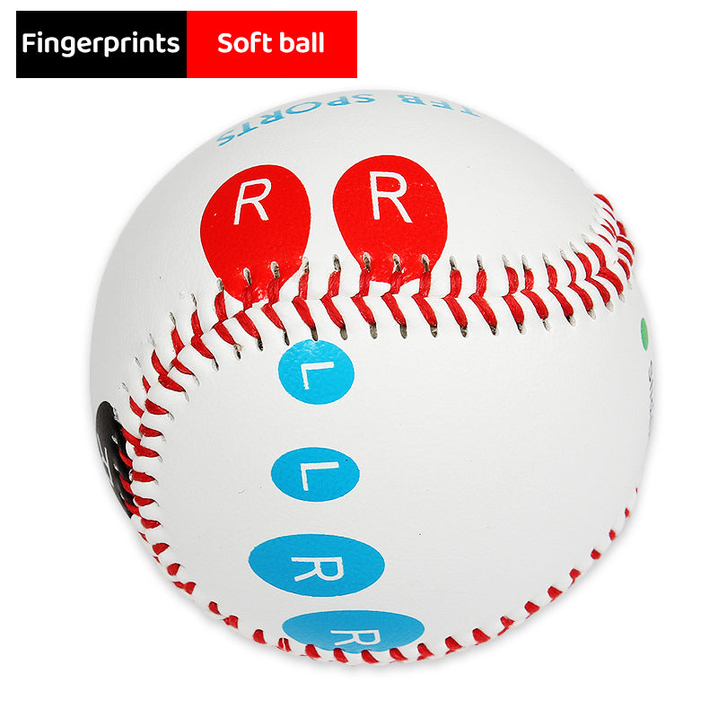 9 Inch Competition Training Baseball with Finger Placement Markers Practice Aid