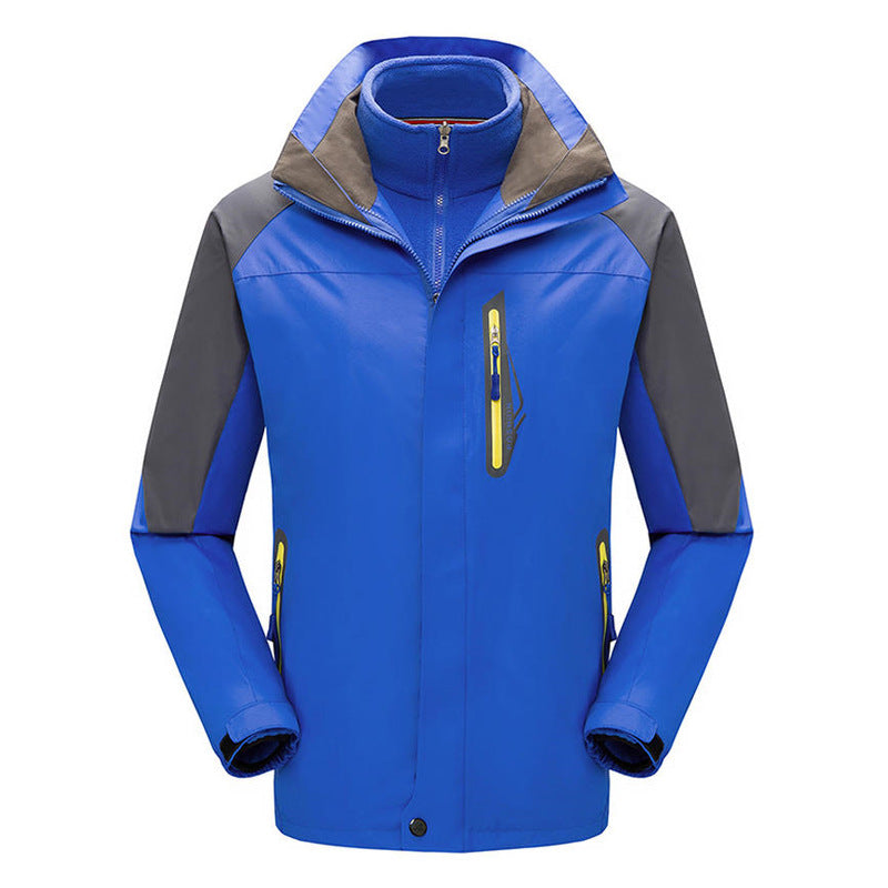 Winter Fleece Lined 3-in-1 Waterproof Windproof Mountaineering Jacket