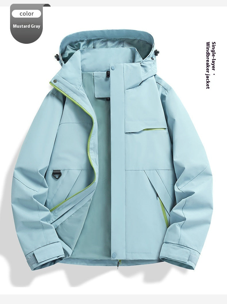 Spring Autumn Single Layer Waterproof Windproof Outdoor Cycling Jacket