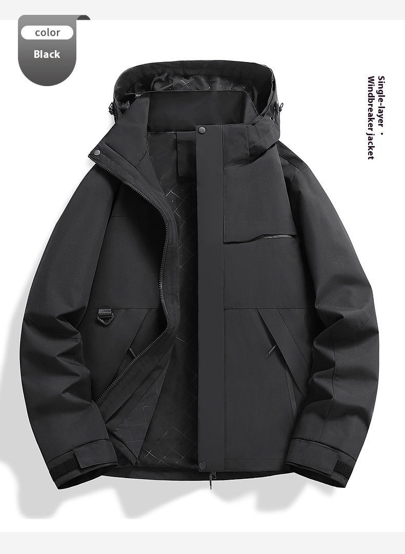 Spring Autumn Single Layer Waterproof Windproof Outdoor Cycling Jacket