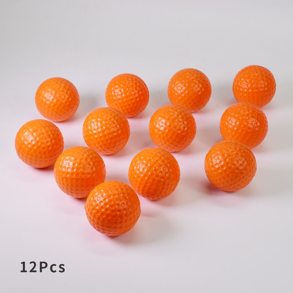 12Pcs Foam Golf Practice Balls for Indoor Outdoor Training Use