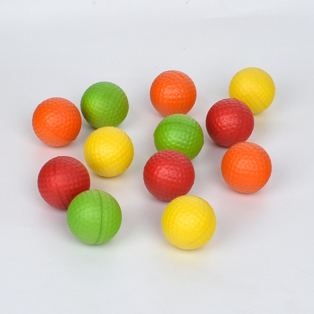 12Pcs Foam Golf Practice Balls for Indoor Outdoor Training Use
