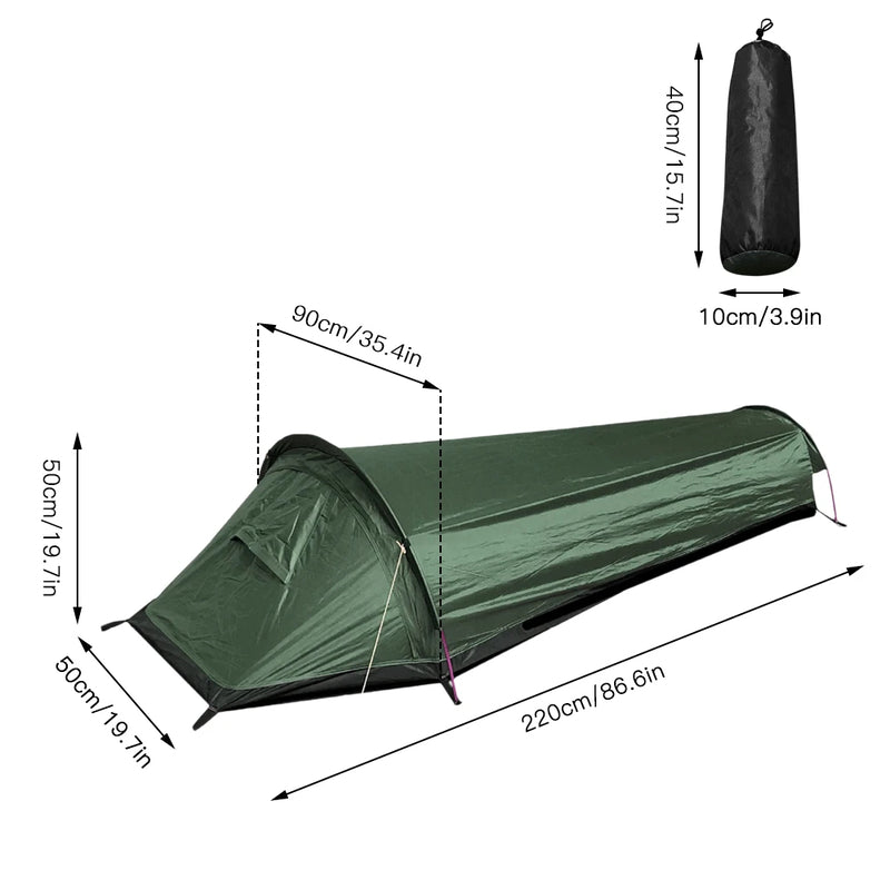 Ultralight Single Person Camping Tent Waterproof Compact Hiking Shelter