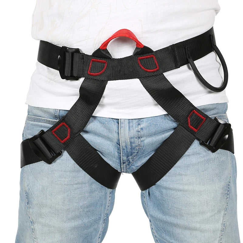 Outdoor Climbing Safety Harness Half Body Rock Tree Climbing Gear