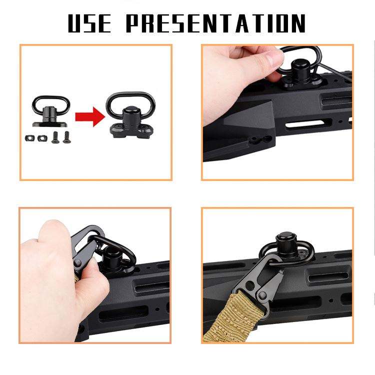 Two-Point Tactical Nylon Shoulder Crossbody Adjustable Outdoor Utility Strap