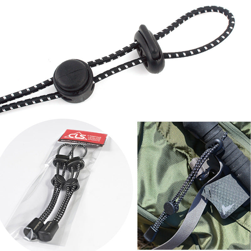 Outdoor Hiking Backpack Elastic Rope Buckle Gear Hanging System