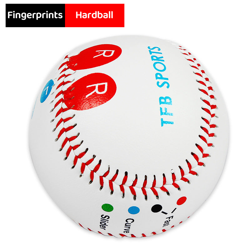 9 Inch Competition Training Baseball with Finger Placement Markers Practice Aid