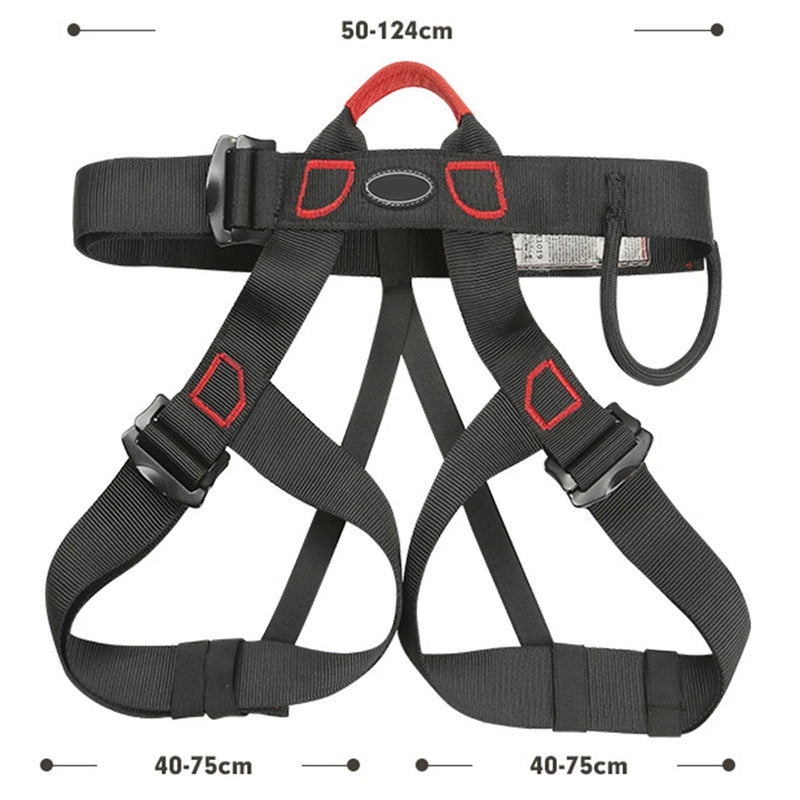 Outdoor Climbing Safety Harness Half Body Rock Tree Climbing Gear