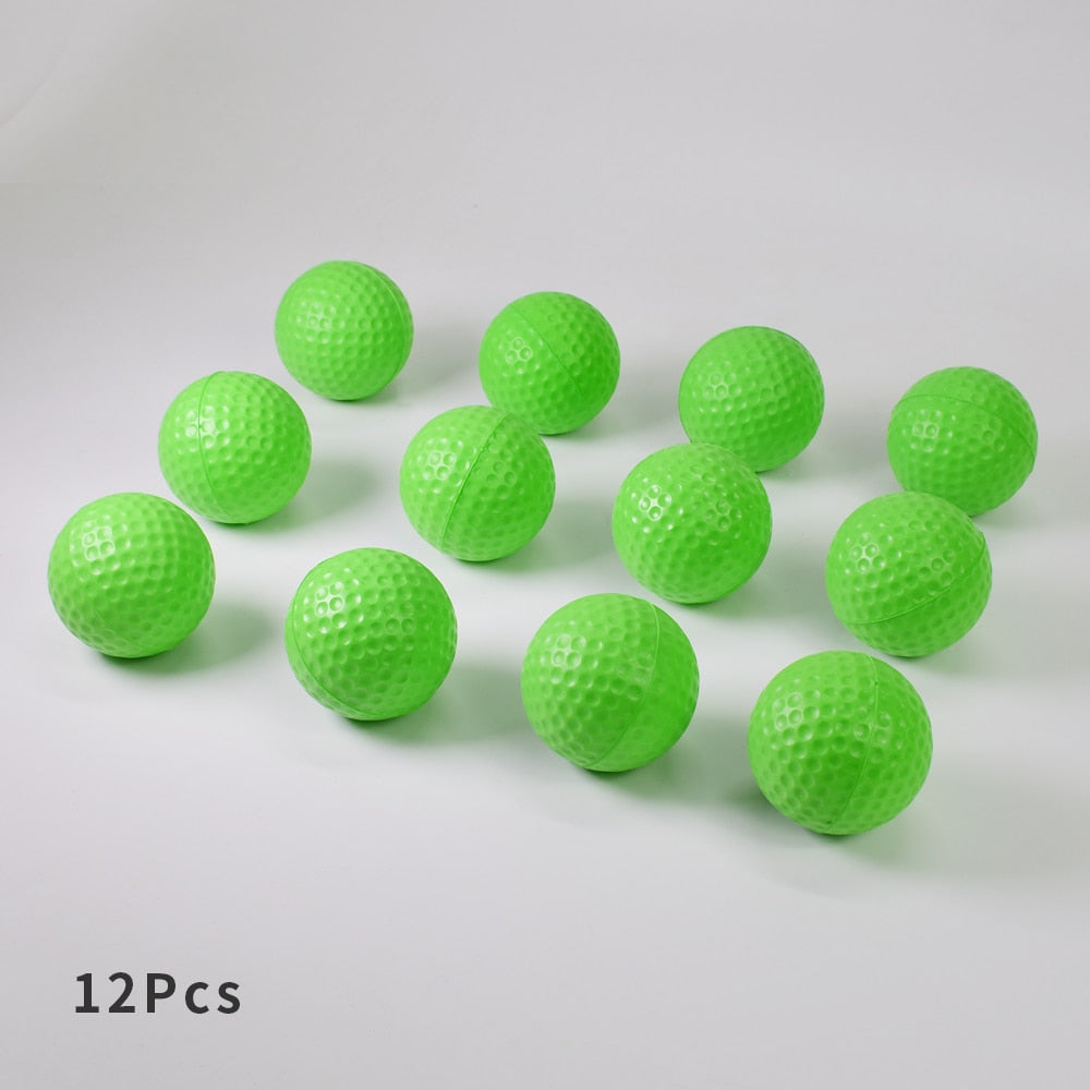 12Pcs Foam Golf Practice Balls for Indoor Outdoor Training Use