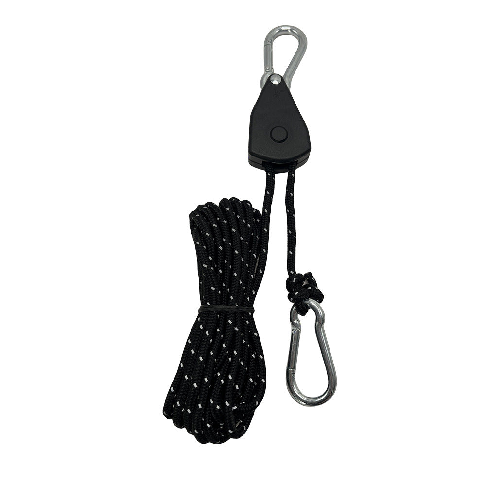 Outdoor Camping Canopy Wind Rope Adjustable Pulley Hanging Fixture