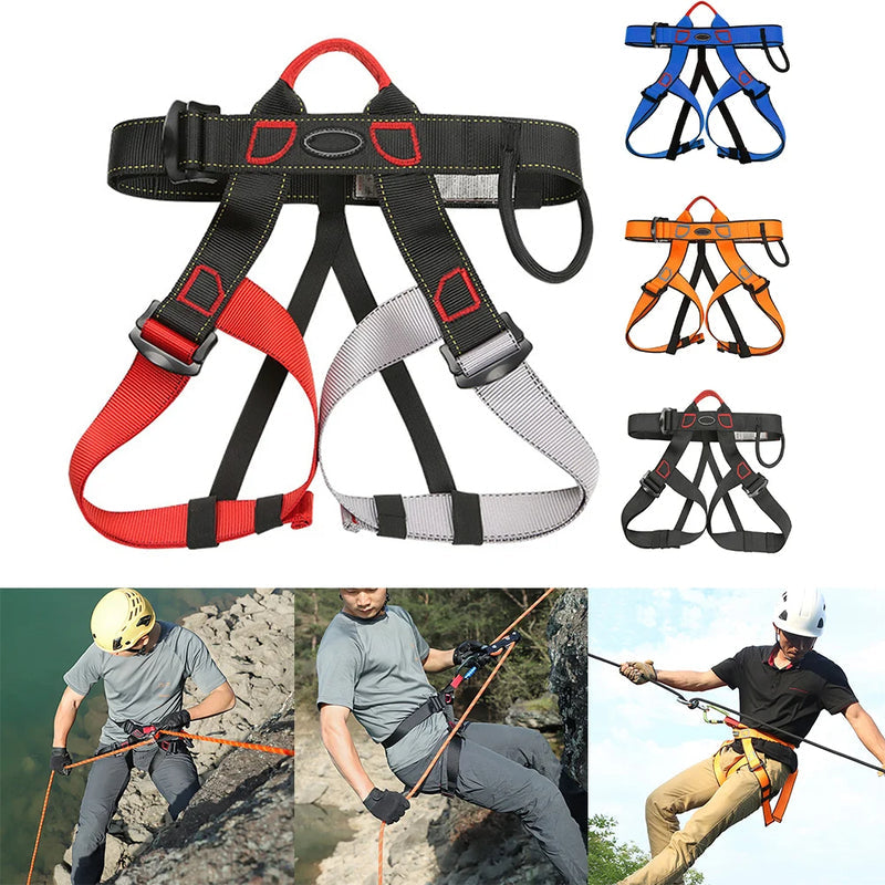 Outdoor Climbing Safety Harness Half Body Rock Tree Climbing Gear