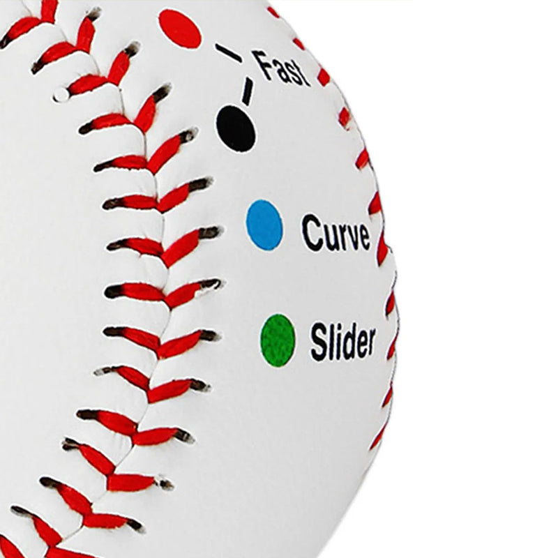 9 Inch Competition Training Baseball with Finger Placement Markers Practice Aid
