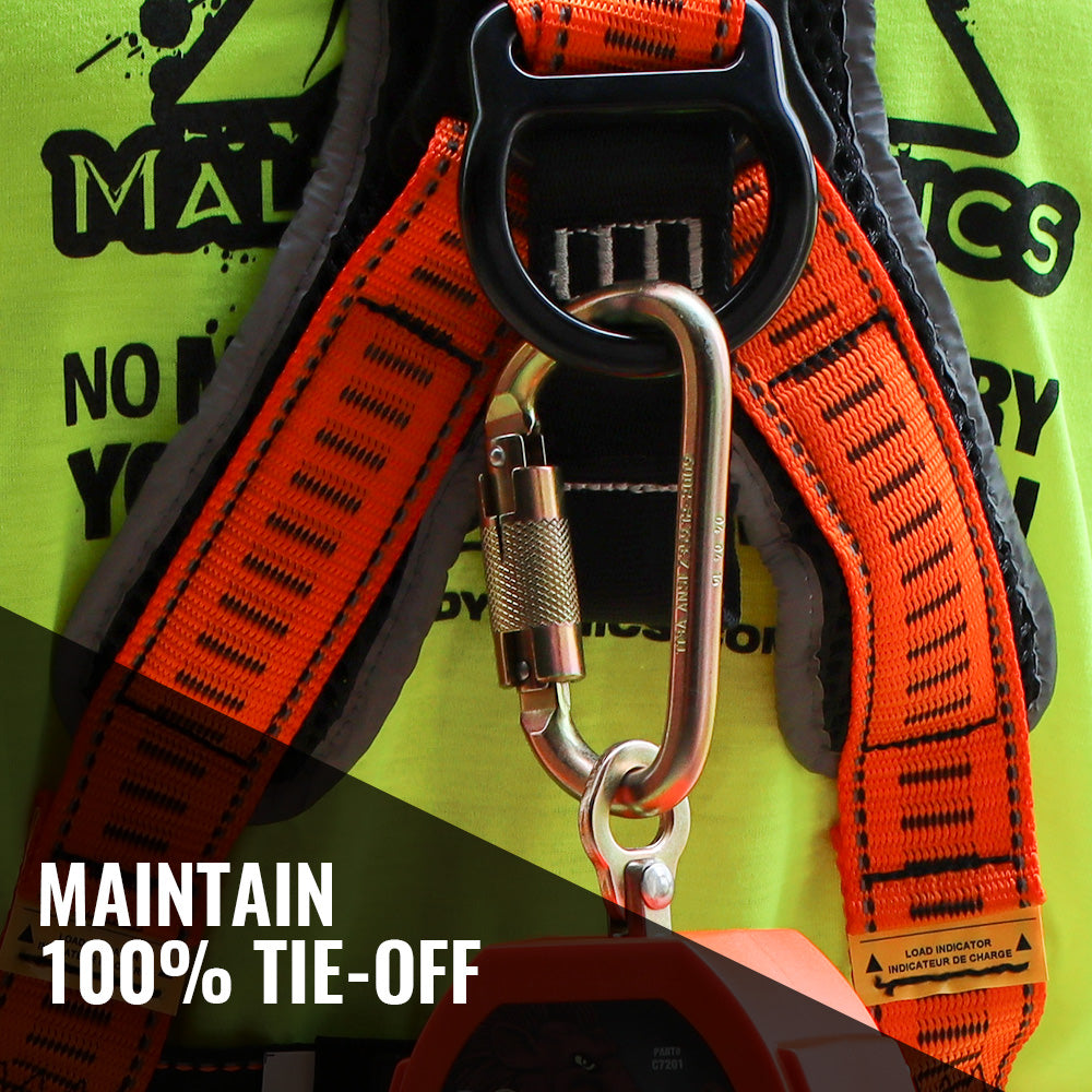Steel Locking Carabiner Heavy Duty Secure Outdoor Utility Clip