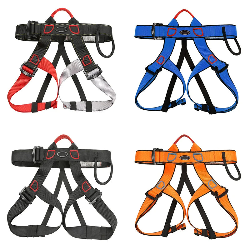 Outdoor Climbing Safety Harness Half Body Rock Tree Climbing Gear