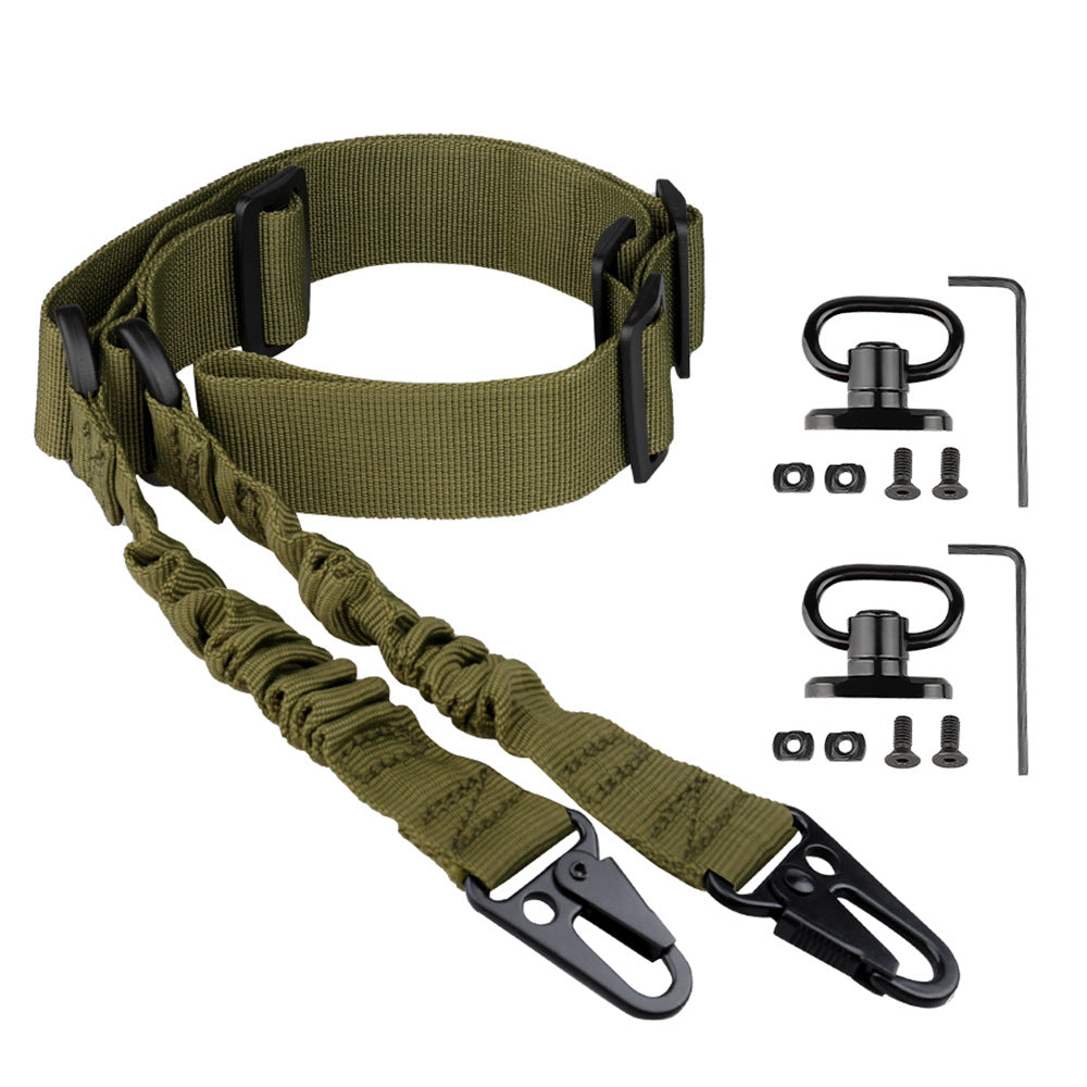 Two-Point Tactical Nylon Shoulder Crossbody Adjustable Outdoor Utility Strap