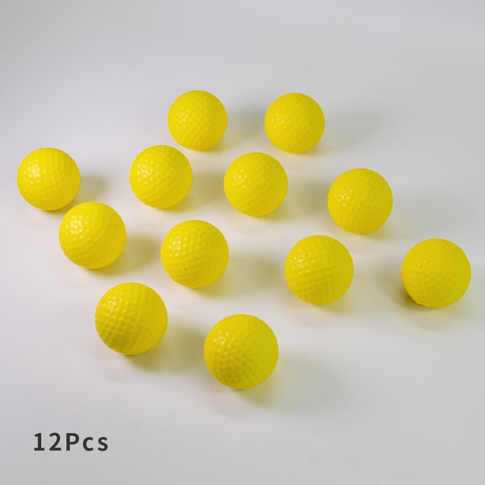 12Pcs Foam Golf Practice Balls for Indoor Outdoor Training Use