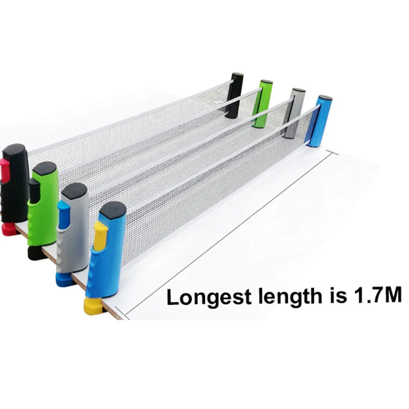 Portable Table Tennis Set 1.7M Retractable Net for Training Use