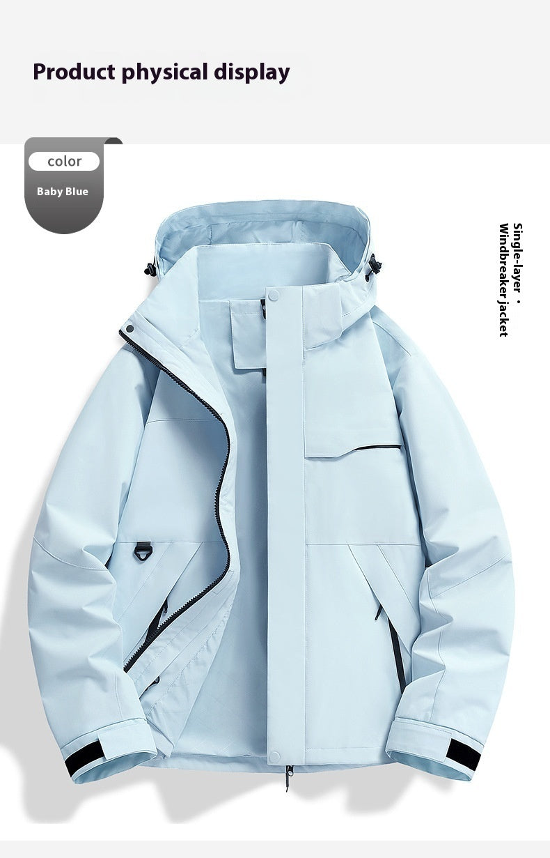 Spring Autumn Single Layer Waterproof Windproof Outdoor Cycling Jacket