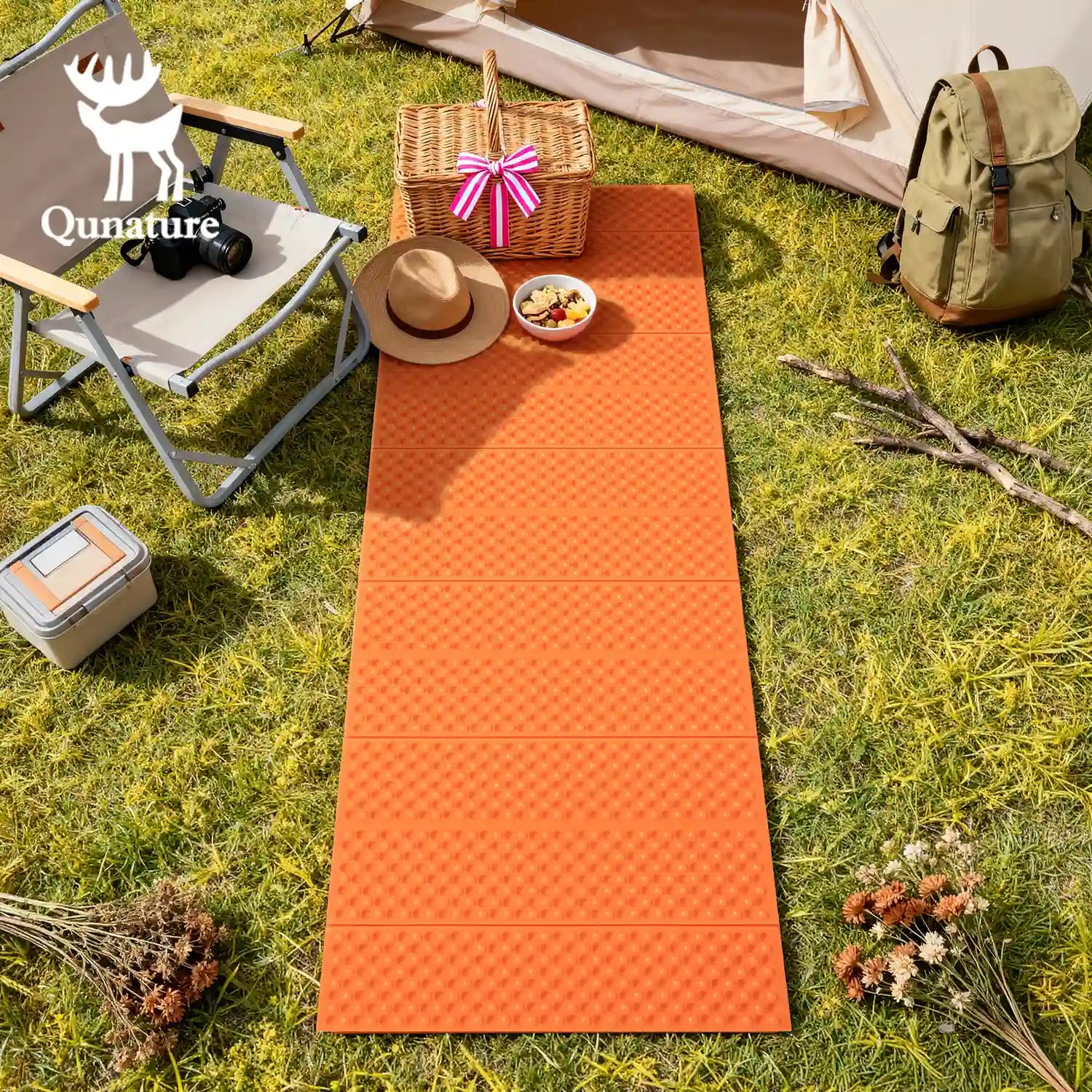 Ultralight Folding Sleeping Pad Waterproof R-Value 1.8 Camping Hiking