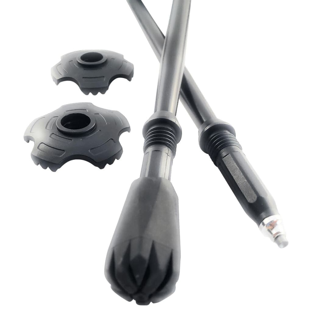 Travel Folding Hiking Poles with Rubber Feet Baskets Carry Bag